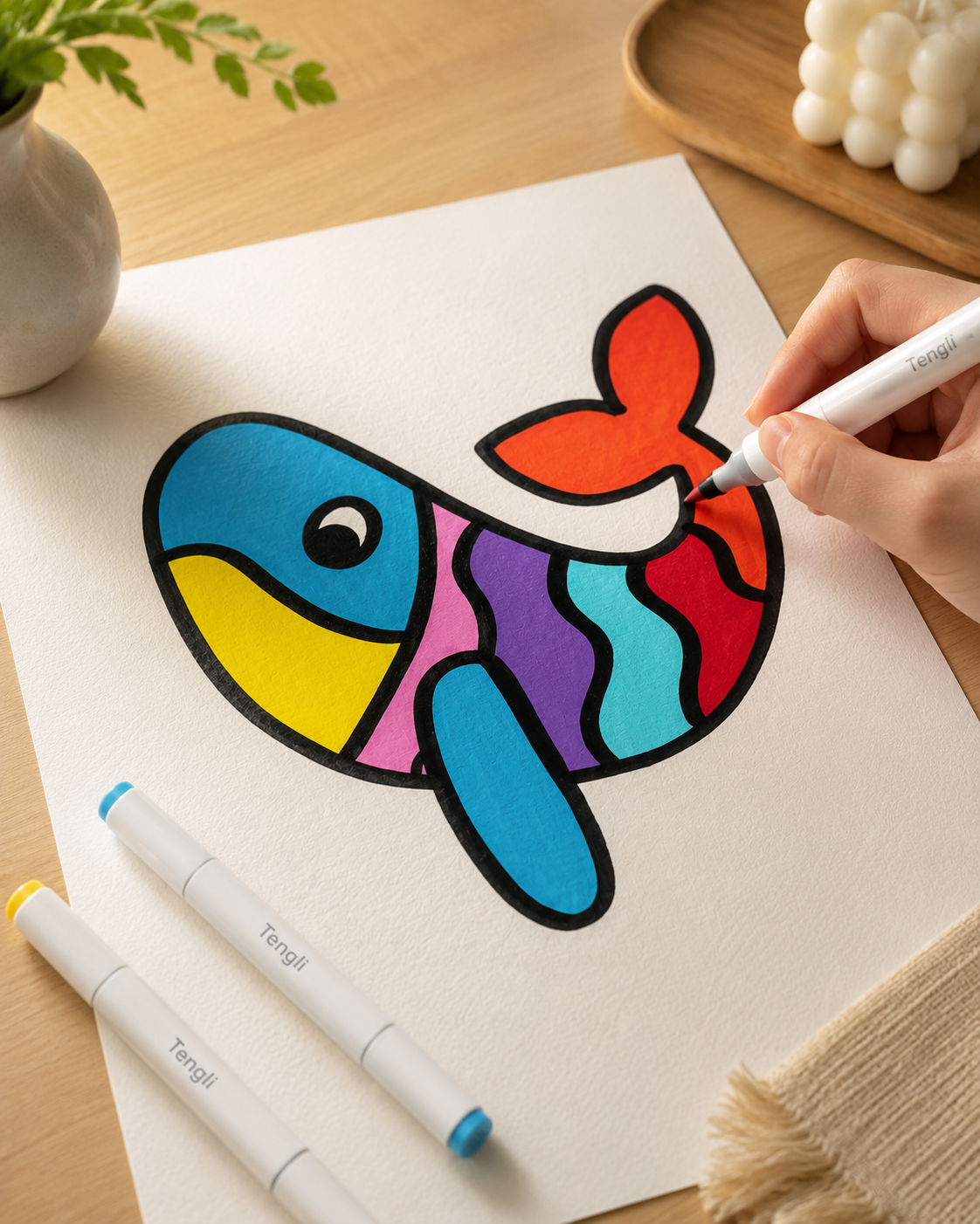 Colorful Fish Coloring video preview