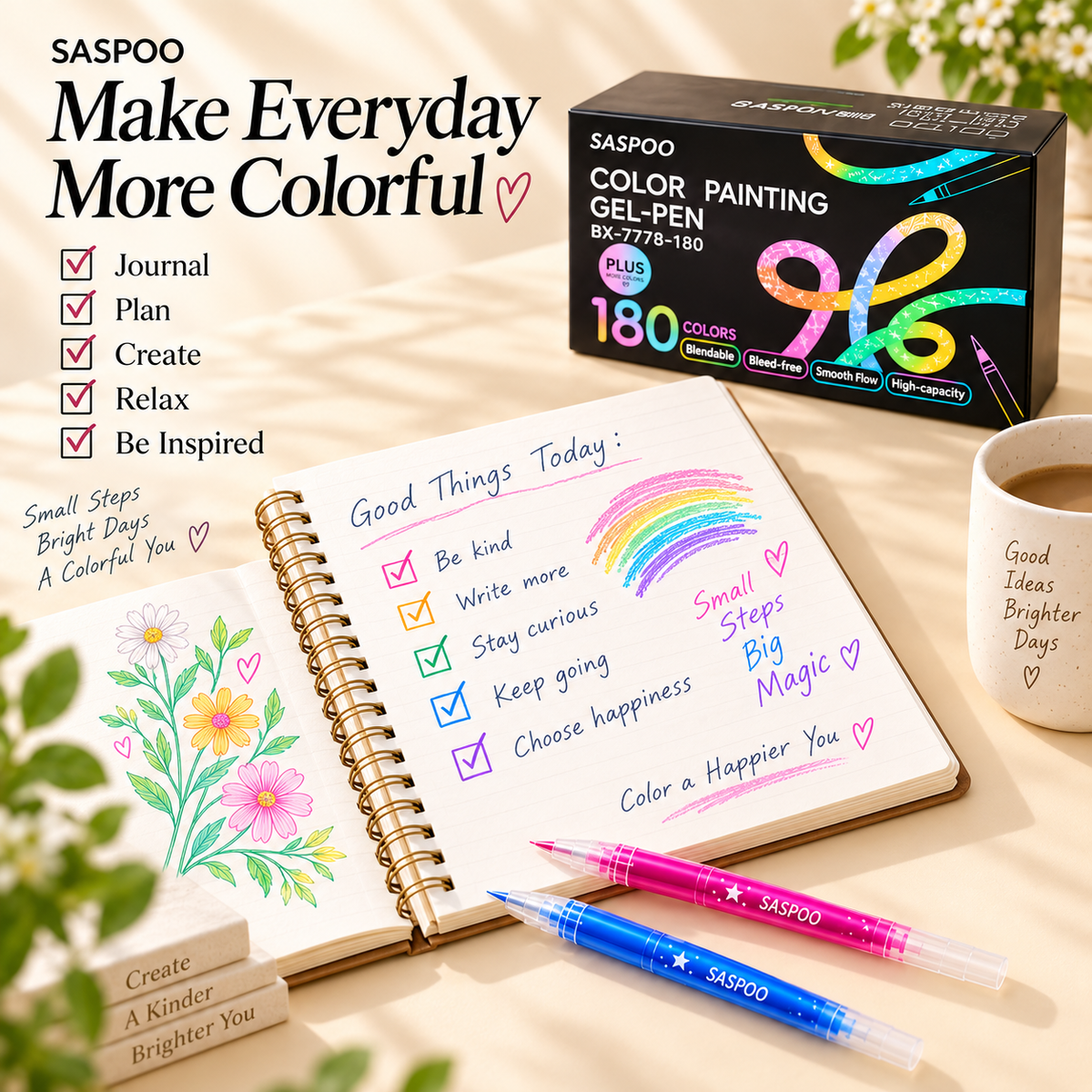 180-Color Color Painting Gel Pen Set