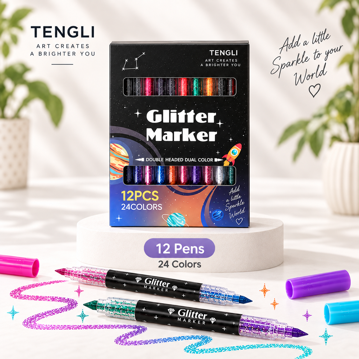 Sparkle Duo Glitter Markers