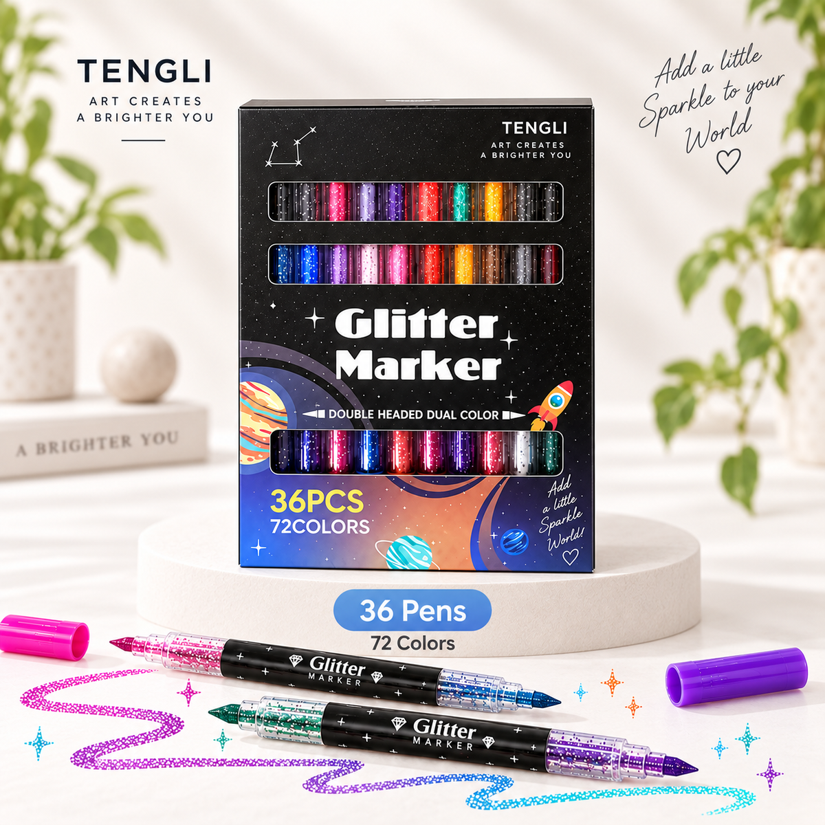 Sparkle Duo Glitter Markers