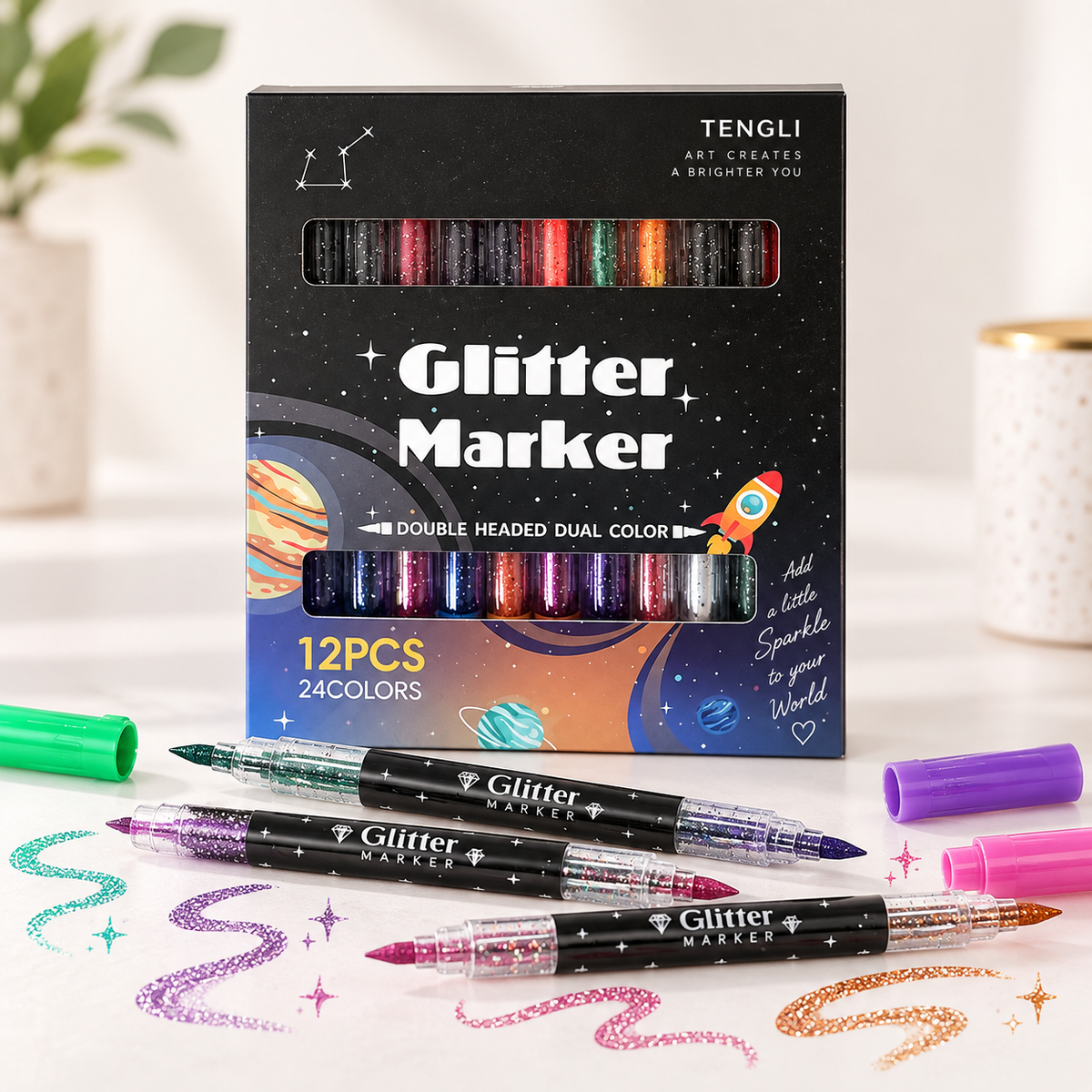 Sparkle Duo Glitter Markers