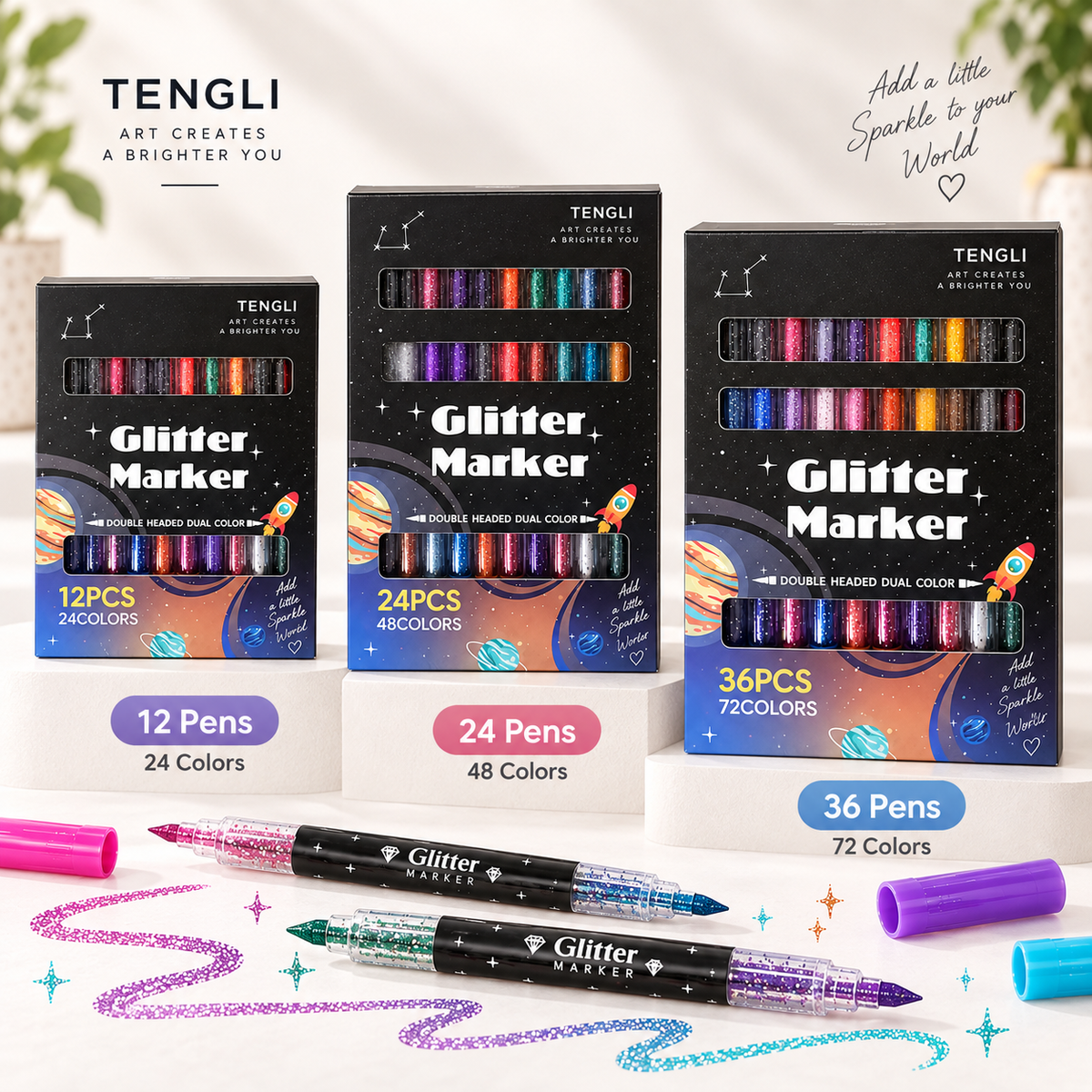 Sparkle Duo Glitter Markers