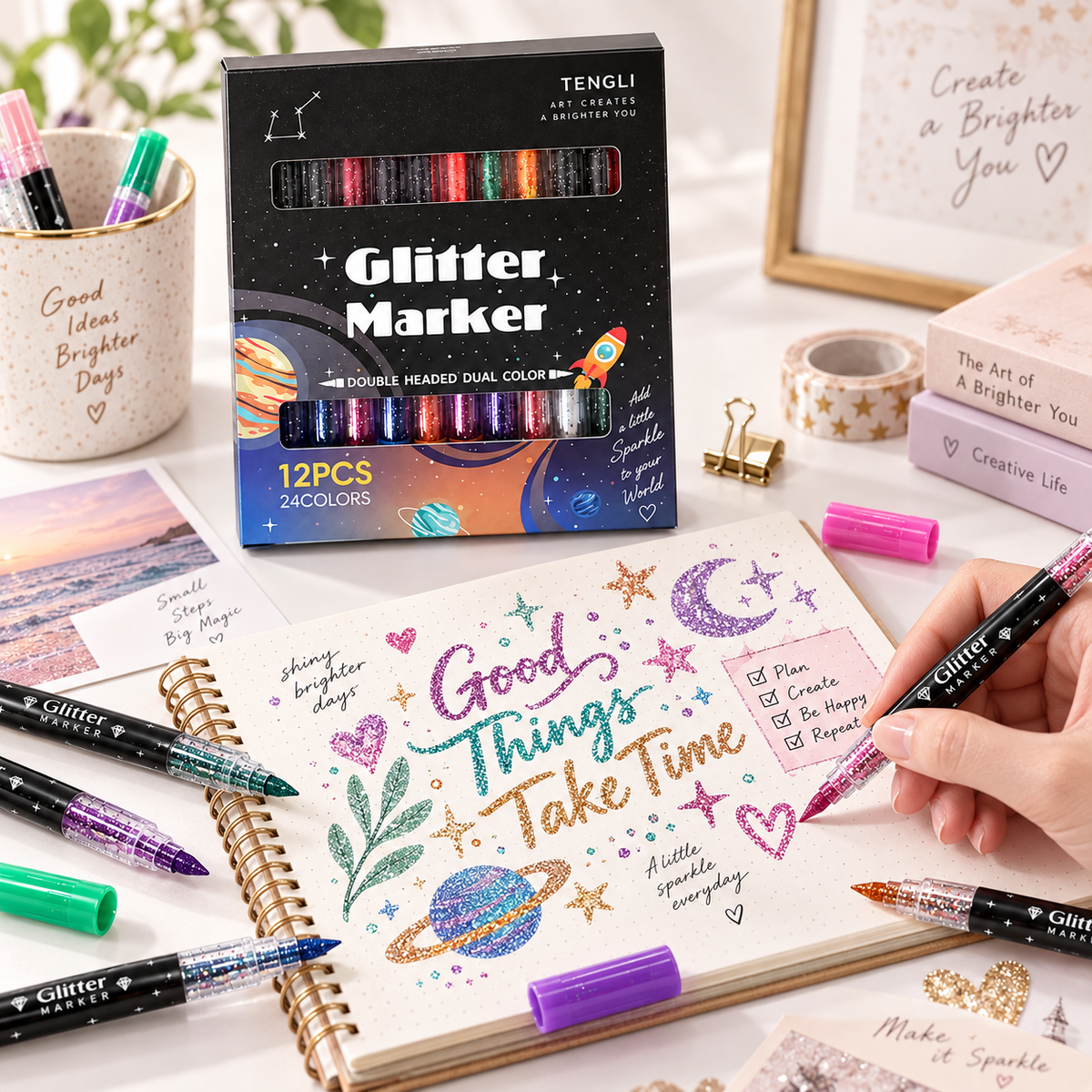 Sparkle Duo Glitter Markers