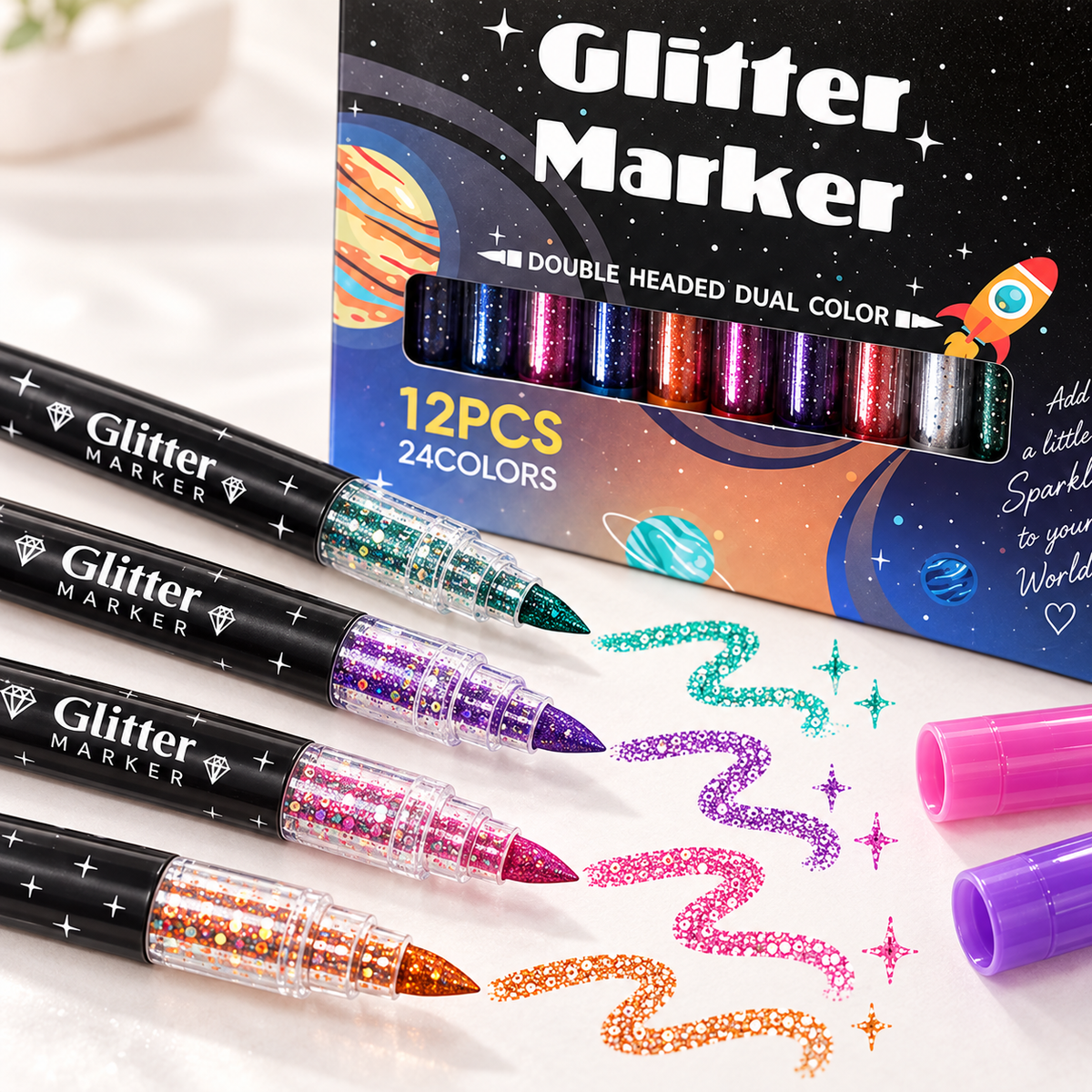 Sparkle Duo Glitter Markers