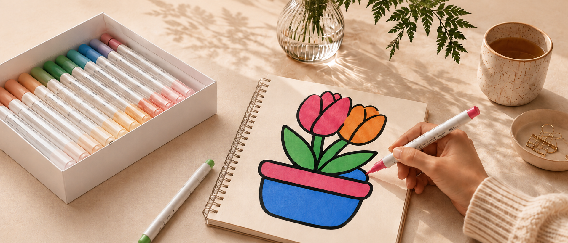 A colorful creative moment with Tengli